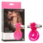 Dual Clit Flicker Vibrating Cock Ring – Pink - Image 5