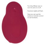 Dual Rider Remote Control Thrust and Grind Vibrator – Red - Image 5
