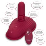 Dual Rider Remote Control Thrust and Grind Vibrator – Red - Image 6