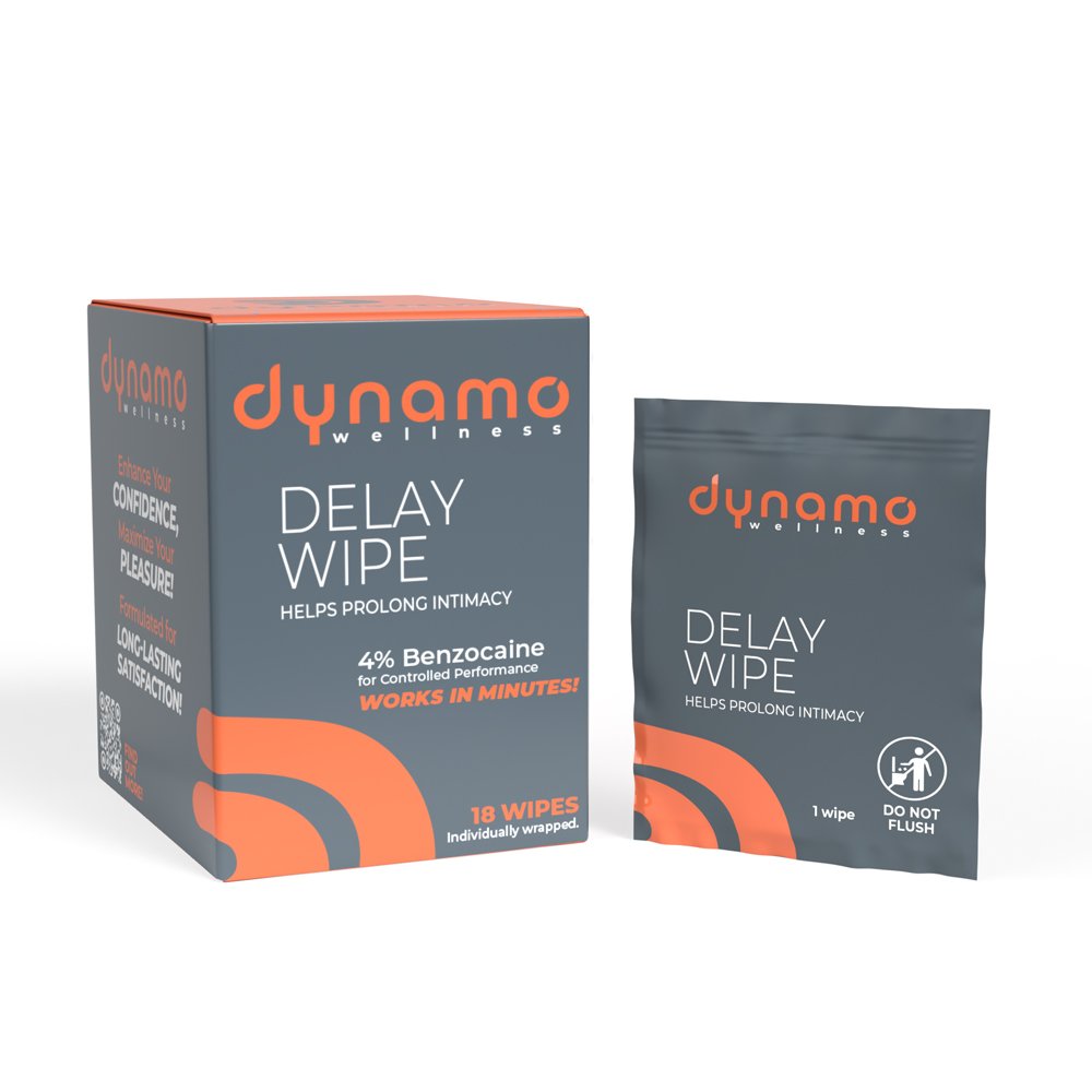 dynamo-wellness-delay-wipe-4-18-pack Dynamo Wellness Delay Wipe 4% - 18 Pack - Image 1