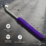 Elektra Rechargeable E-Stim Wand – Purple - Image 4