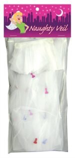Naughty Veil White Bachelorette Veil