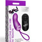Silicone Mini Vibe With Remote - Purple