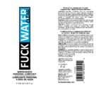 Fuck Water Clear 4oz Water Based Lubricant - Image 2
