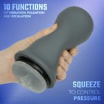 Milk Master Grip-N-Stroke Pussy - Grey - Image 4