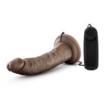 Dr. Skin - Dr. Dave - 7 Inch Vibrating Cock With Suction Cup - Chocolate - Image 4