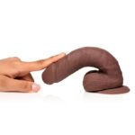 Easy Riders 7" Silicone Dildo With Balls - Dark - Image 4