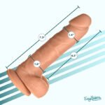 Easy Riders 7" Silicone Dildo With Balls - Medium - Image 5