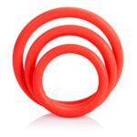 Tri-Rings Red Cock Rings – 3-Piece Set - Image 3