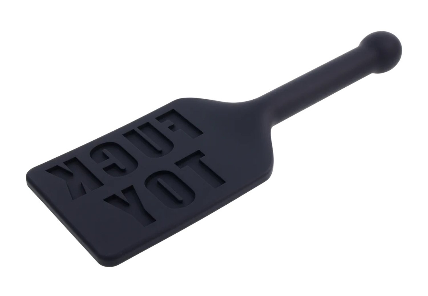 edge-fuck-toy-silicone-paddle-black Edge Fuck Toy Silicone Paddle - Black - Image 1