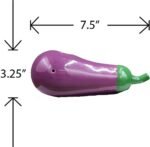 Eggplant Shaped Ceramic Pipe – Purple - Image 5