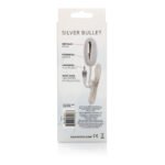 Sterling Collection Silver Bullet Vibrator – Silver - Image 6