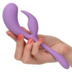 Elle Liquid Silicone Dual Flicker Vibrator – Purple - Image 3