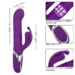 Enchanted Flutter Purple Dual-Action Vibrator with Thrusting, Rotating Beads, and Fluttering Stimulator - Image 4