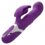 Enchanted Flutter Purple Dual-Action Vibrator with Thrusting, Rotating Beads, and Fluttering Stimulator - Image 7