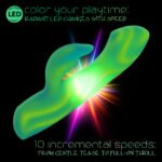 Endless Summer Twilight Tease Dual-Motor Vibrator – Green - Image 4