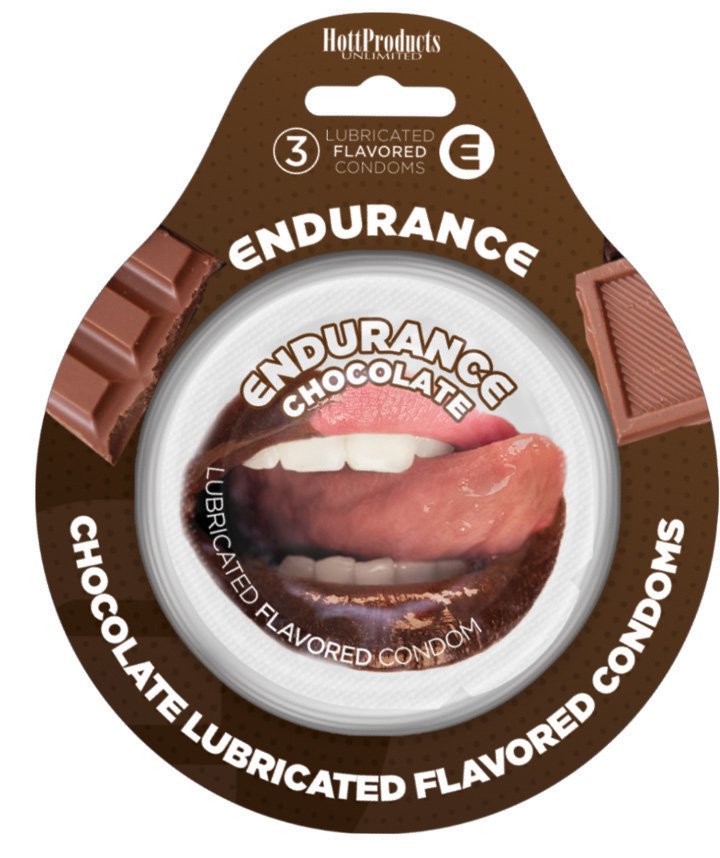 endurance-condoms-chocolate-3-pack Endurance Condoms - Chocolate -3 Pack - Image 1