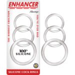 Enhancer Silicone Cockrings - Clear - Image 4