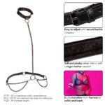 Euphoria Collection Chain Halter/collar and Leash - Black - Image 4