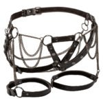Euphoria Collection Thigh Harness With Chains - Black - Image 6