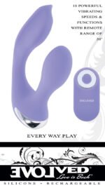 Every Way Play Lilac Dual-Motor Vibrator with Remote Control – Purple - Image 4