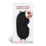 Peek-a-Boo Love Mask - Black - Image 2