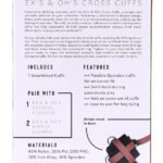 eX's and Oh's Cross Cuffs
