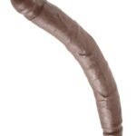King Cock 12 Inch Slim Double Dildo - Brown