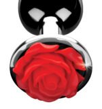Red Rose Small Anal Plug – Aluminum, Red - Image 4