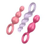 Satisfyer Booty Call 3-Piece Anal Plug Set – Medical-Grade Silicone – Multi-Colored - Image 3