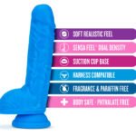 Neo - 9 Inch Dual Density Dildo - Neon Blue