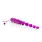 Vibrating Pleasure Beads – Purple, Multi-Speed, Waterproof - Image 2