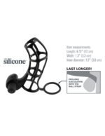 Fantasy X-Tensions Deluxe Silicone Power Cage - Black - Image 3