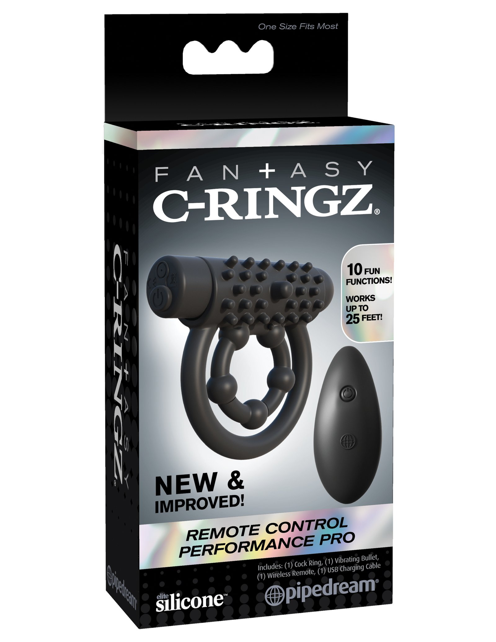 fantasy-c-ringz-remote-control-performance-pro-black Fantasy C-Ringz Remote Control Performance Pro - Black - Image 1