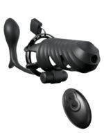 Fantasy C-Ringz Remote-Controlled Vibrating Cock Blocker With Ass-Gasm Plug - Black - Image 2
