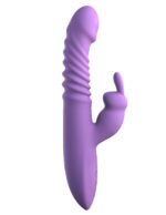 Fantasy for Her Thrusting Silicone Rabbit Vibrator – Purple - Image 3