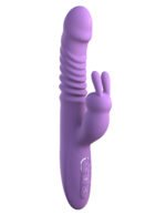Fantasy for Her Thrusting Silicone Rabbit Vibrator – Purple - Image 4