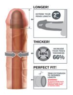 Fantasy X-Tension Mega 2-Inch Extension - Flesh - Image 3