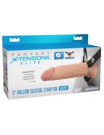 Fantasy X-Tensions Elite 6" Silicone Hollow Strap Dual Density - Light - Image 2