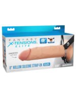 Fantasy X-Tensions Elite 8" Silicone Hollow Strap Dual Density - Light - Image 2