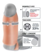 Fantasy X-Tensions Real Feel Enhancer XL - Flesh - Image 3