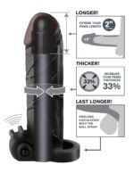 Fantasy X-Tensions Vibrating Real Feel 2-Inch Extension - Black - Image 2