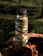 Fap Flask Happy Camper Water Bottle Stroker – Green Camo - Image 2