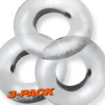 Fat Willy 3-Pack Jumbo C-Rings - Clear - Image 3