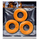 Fat Willy 3-Pack Jumbo Cockring - Orange - Image 2
