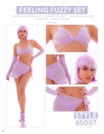 Feeling Fuzzy 5-Piece Lingerie Set – Lilac - Image 3