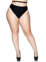 Fence Net Pantyhose - Queen - Black - Image 3