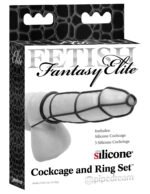 Fetish Fantasy Elite Cockcage and Ring Set - Black