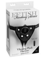 Fetish Fantasy Series Vibrating Plush Harness - Black - Image 3