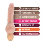 X5 Mr. Right Now Vibrating Dildo – Beige - Image 2